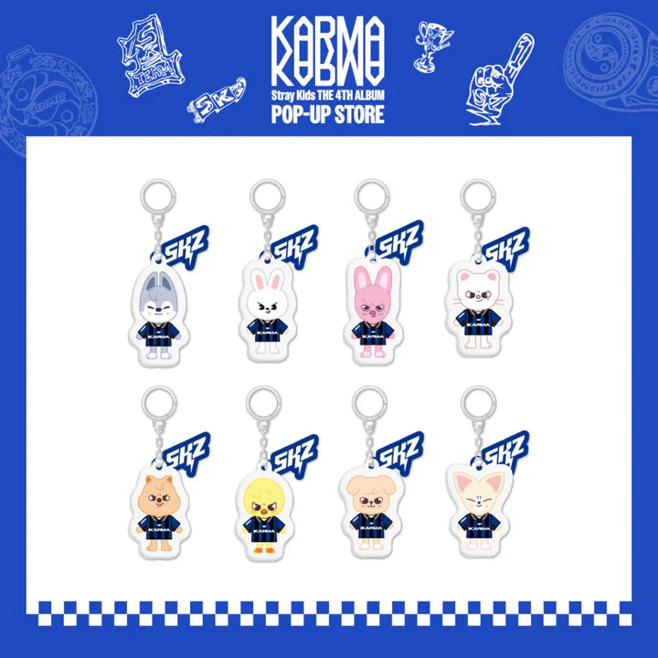 (PREORDER) STRAY KIDS - KARMA POPUP STORE - OFFICIAL MD - SKZOO YINYANG KEYRING