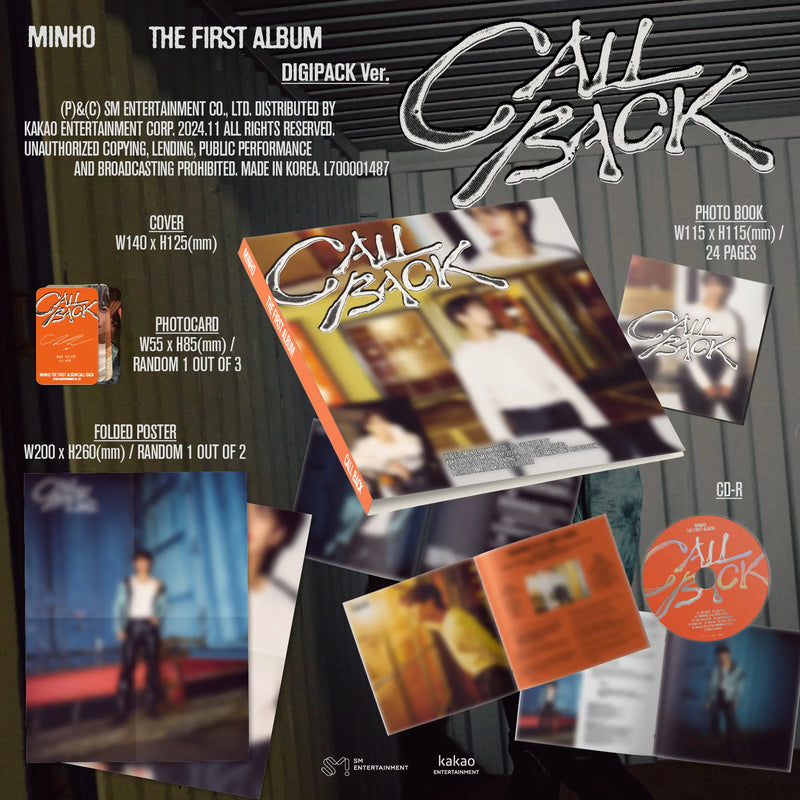 MINHO - 1ST ALBUM - CALL BACK (DIGIPACK VER.)