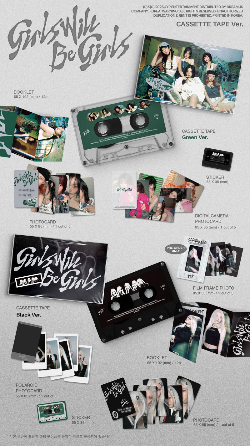 ITZY - ALBUM - GIRLS WILL BE GIRLS (CASSETTE TAPE VER.)