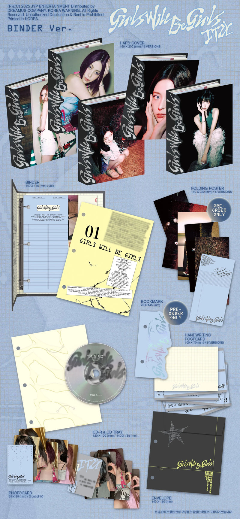 ITZY - ALBUM - GIRLS WILL BE GIRLS (BINDER VER.)