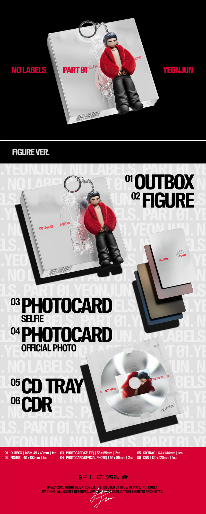 (PREORDER) YEONJUN (TXT) - NO LABELS: PART 01 (FIGURE VER.)