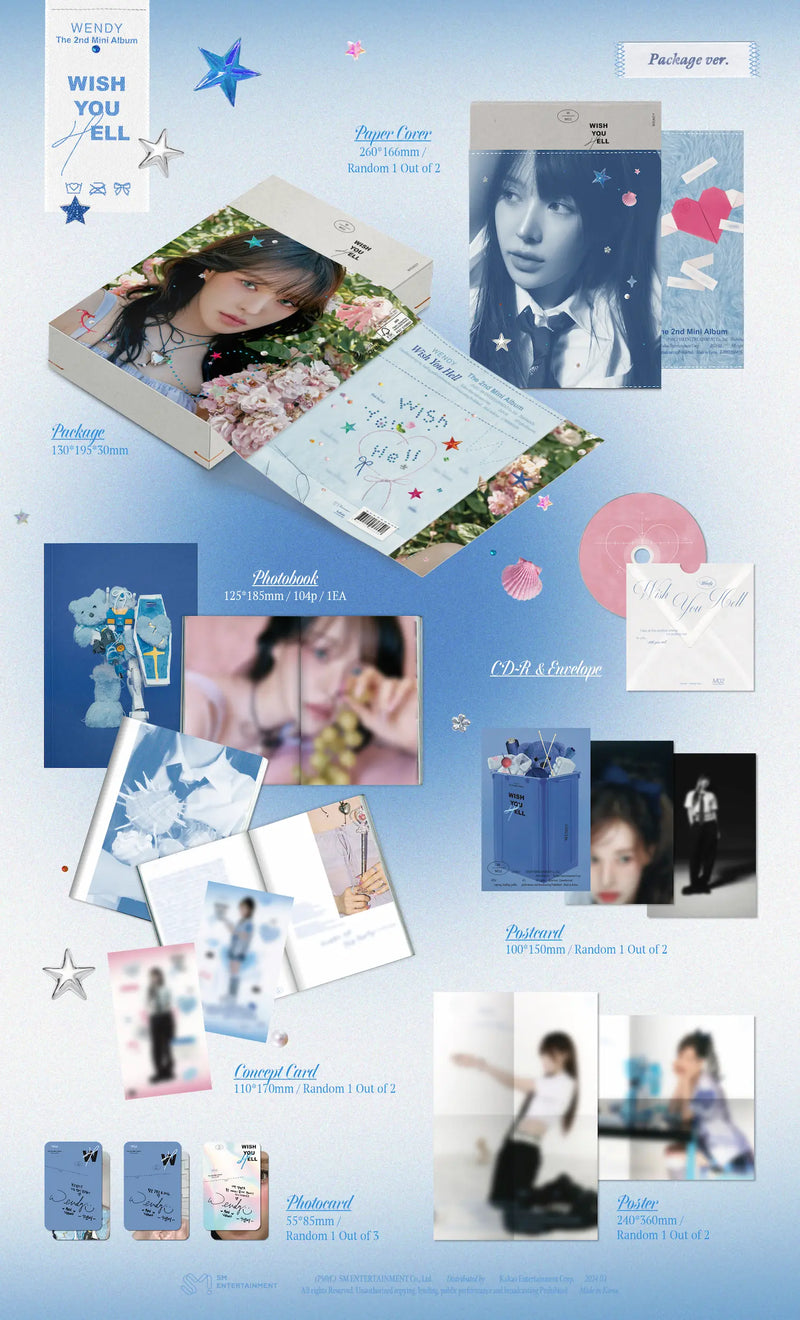 WENDY - 2ND MINI ALBUM - WISH YOU HELL (PACKAGE VER.)