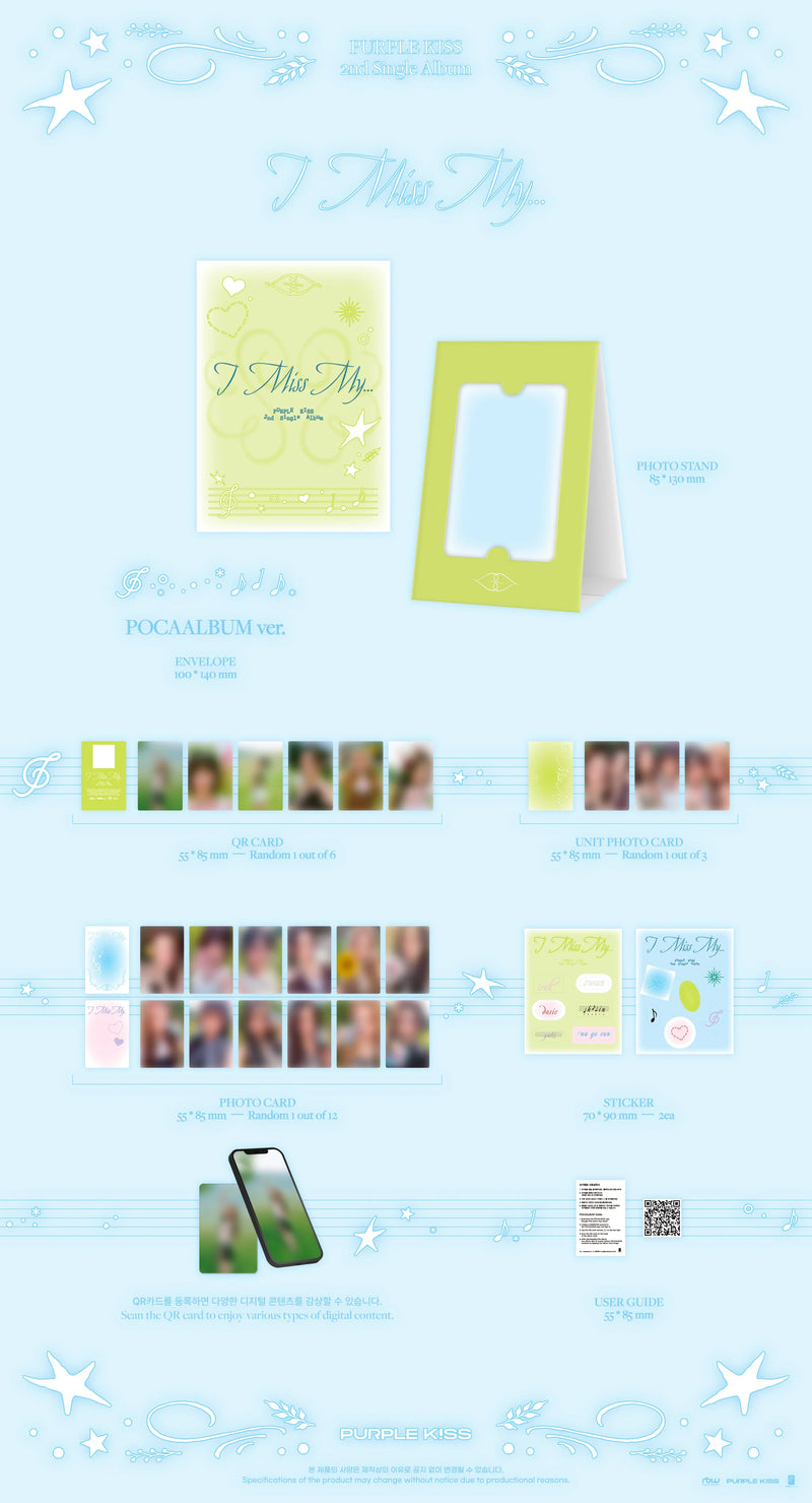 PURPLE KISS - 2ND SINGLE ALBUM - I MISS MY... (POCA ALBUM)