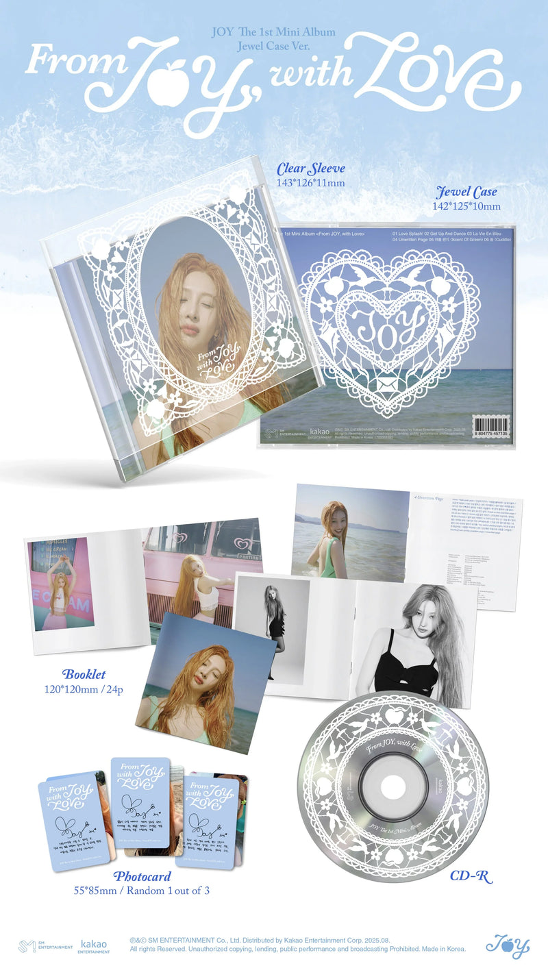 JOY - 1ST MINI ALBUM - FROM JOY, WITH LOVE (JEWEL CASE VER.)