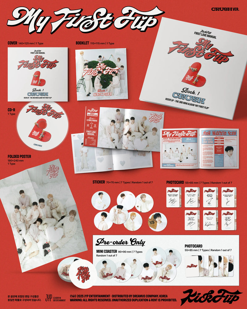(MAKESTAR EVENT) KICKFLIP - 3RD MINI ALBUM - MY FIRST FLIP (DIGIPACK VER.)