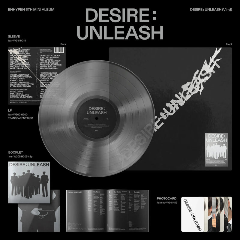 ENHYPEN - DESIRE : UNLEASH 6TH MINI ALBUM - LP
