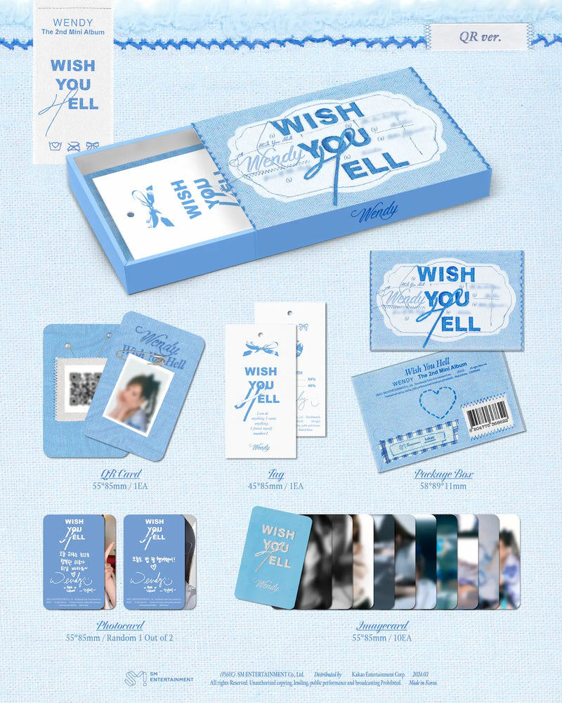 WENDY - 2ND MINI ALBUM - WISH YOU HELL (QR VER.)
