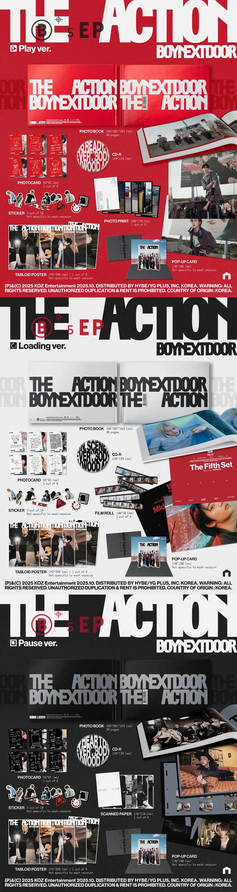 BOYNEXTDOOR - 5TH EP ALBUM - THE ACTION