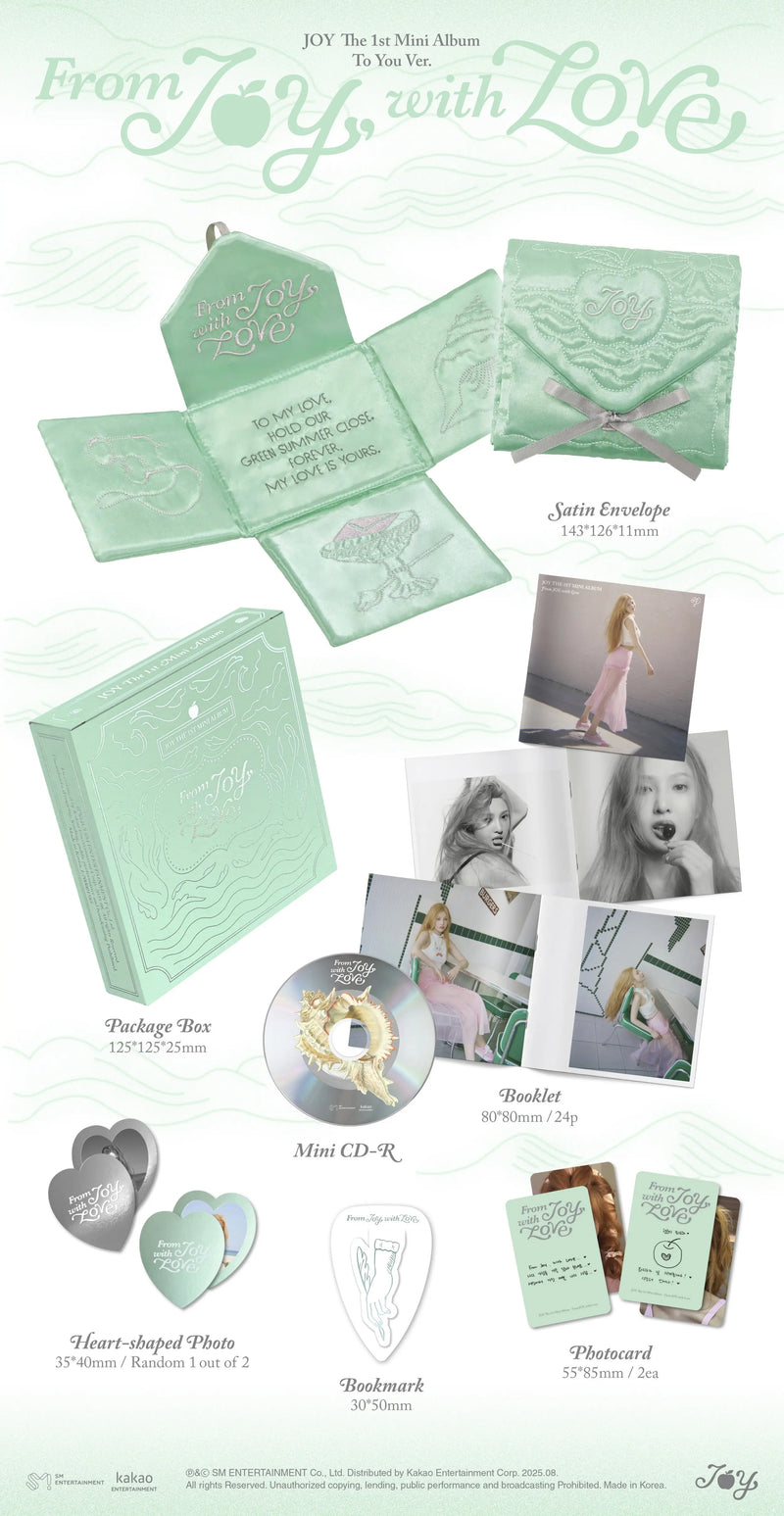 JOY - 1ST MINI ALBUM - FROM JOY, WITH LOVE (TO YOU VER.)