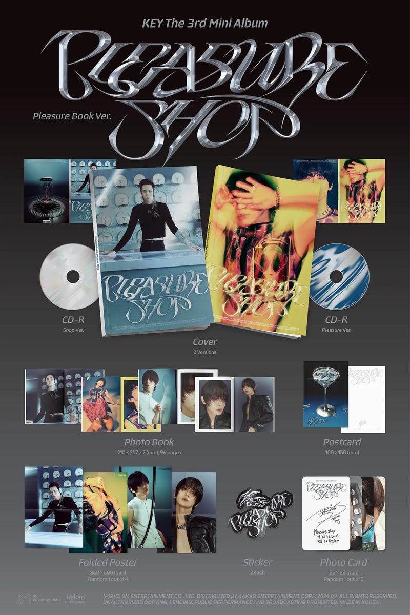 KEY - 3RD MINI ALBUM - PLEASURE SHOP (PLEASURE BOOK VER.)