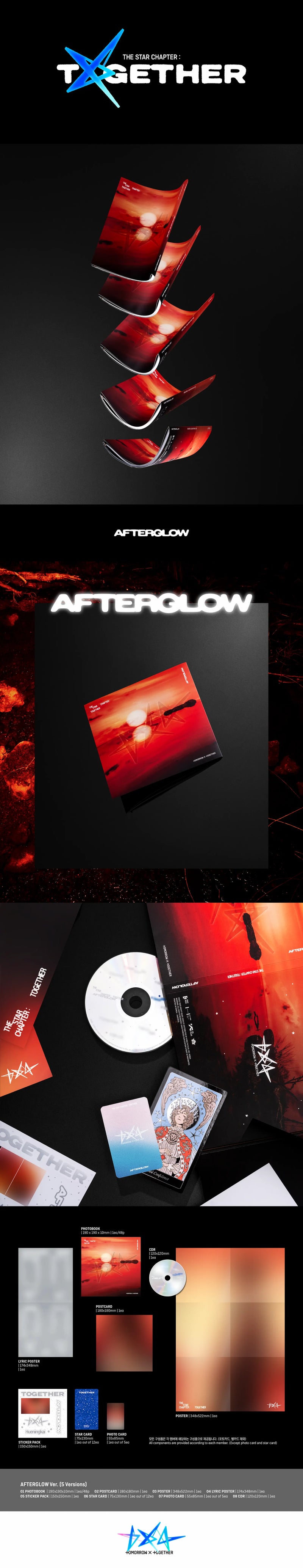 TXT ALBUM - THE STAR CHAPTER : TOGETHER (AFTERGLOW VER.)