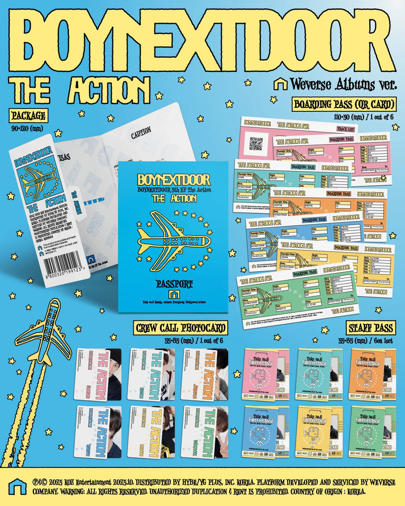 BOYNEXTDOOR - 5TH EP ALBUM - THE ACTION (WEVERSE ALBUM VER.)