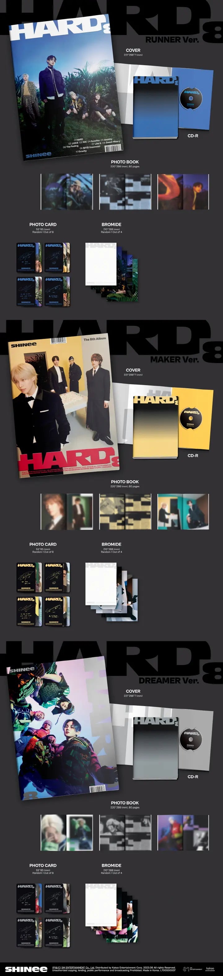 SHINee - 8TH ALBUM - HARD (PHOTOBOOK VER.)