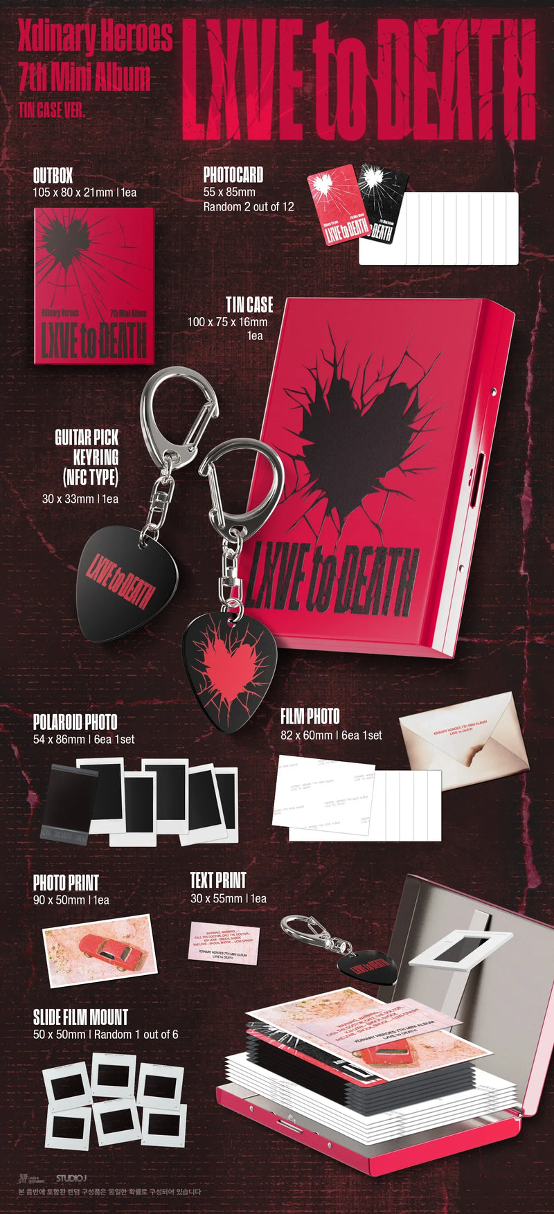 XDINARY HEROES -7TH MINI ALBUM - LXVE to DEATH (TIN CASE VER.)