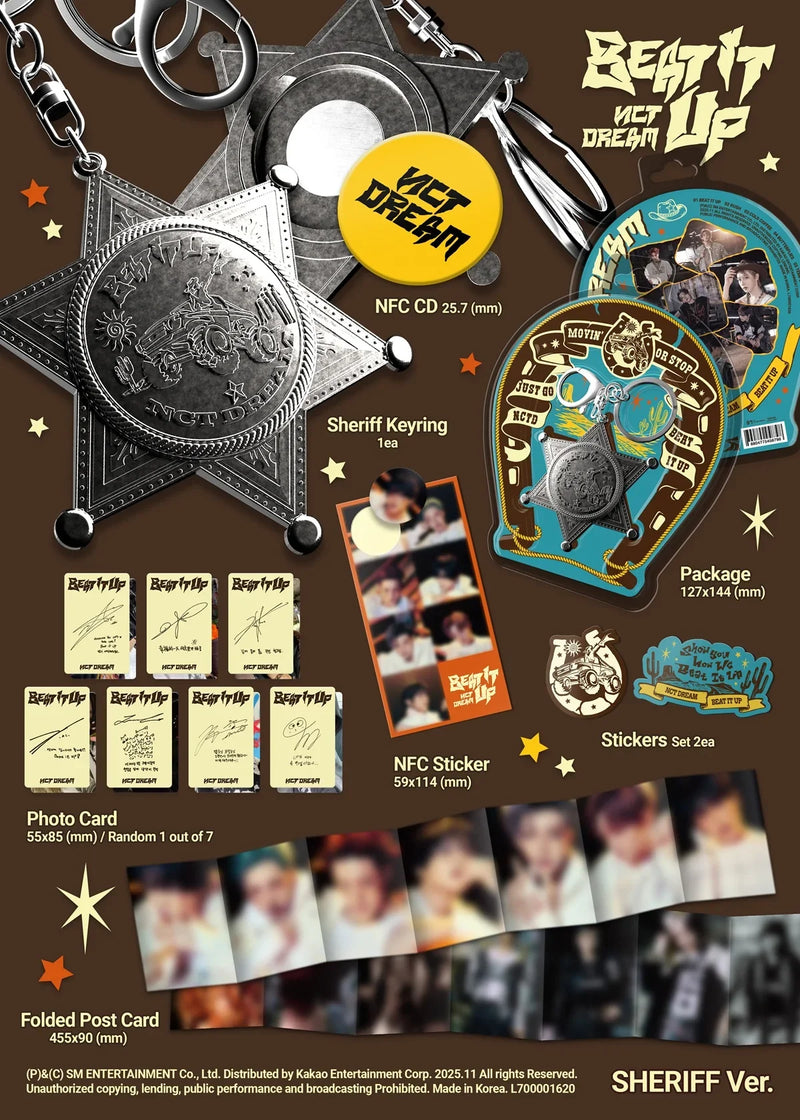 NCT DREAM - 6TH MINI ALBUM - BEAT IT UP (SHERIFF VER.)
