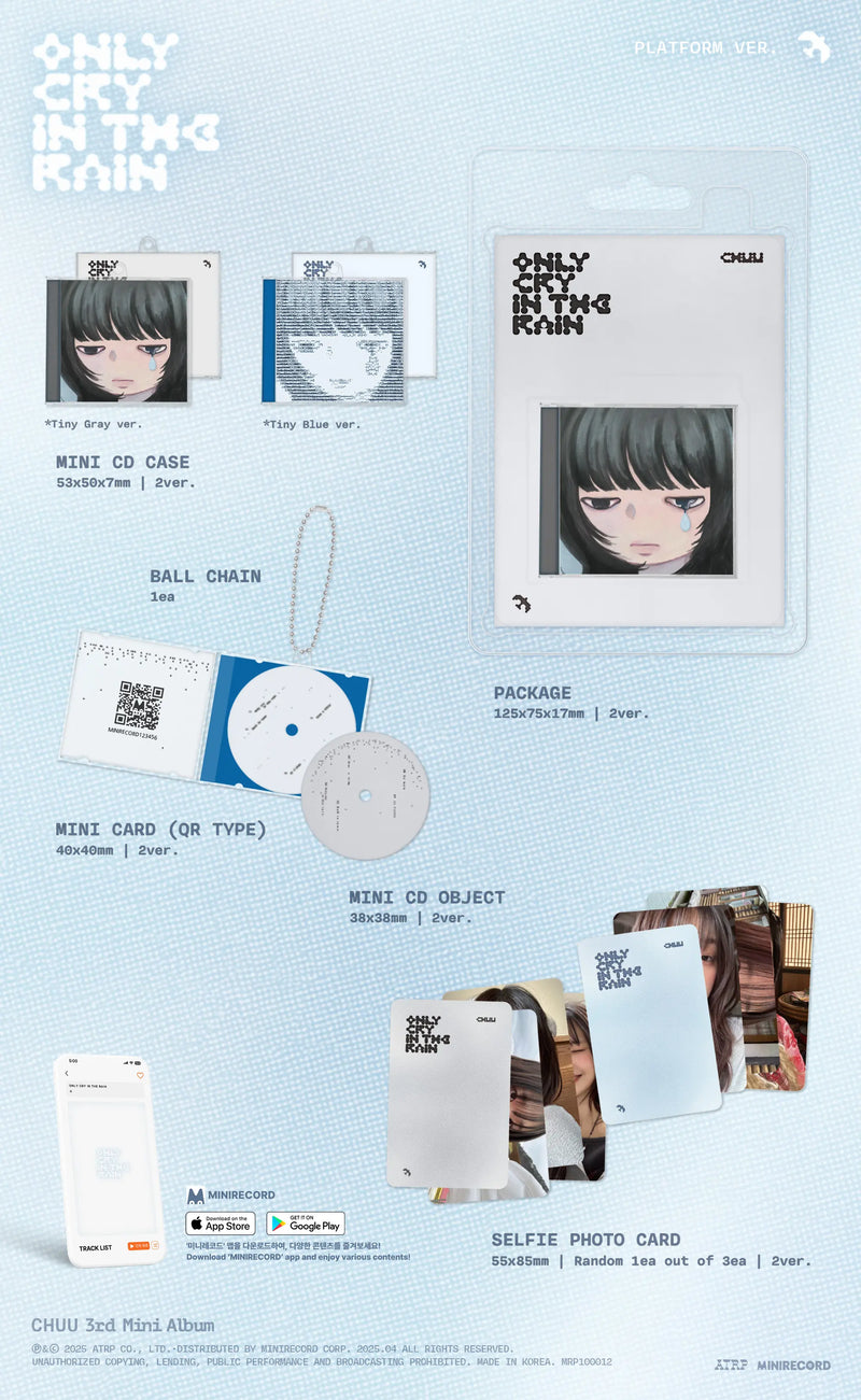 CHUU - 3RD MINI ALBUM - ONLY CRY IN THE RAIN (PLATFORM VER.)