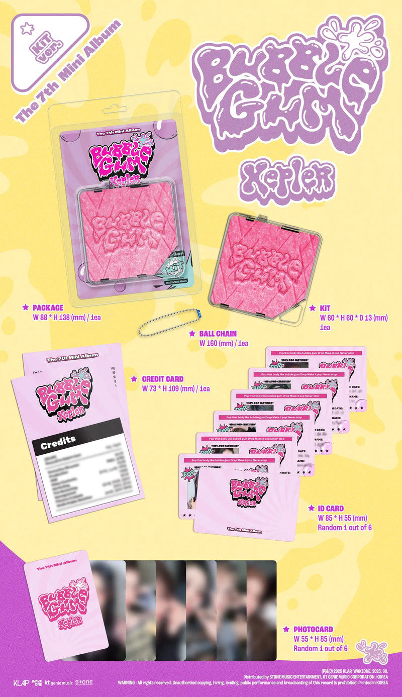KEP1ER - 7TH MINI ALBUM - BUBBLE GUM (KIT VER.)
