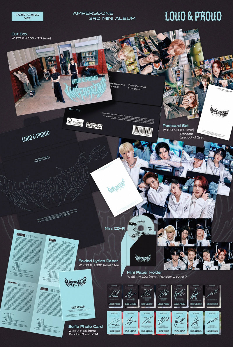 AMPERS&ONE - 3RD MINI ALBUM - LOUD & PROUD (POSTCARD VER.)