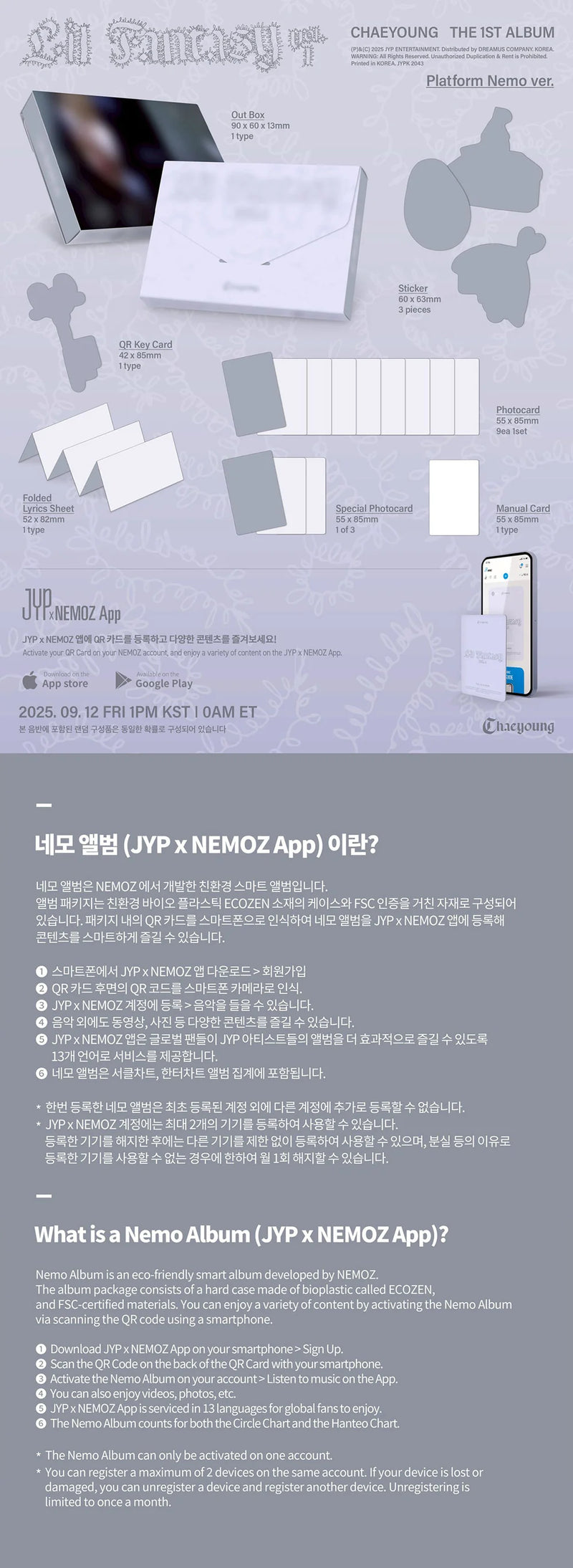 TWICE - CHAEYOUNG - LIL FANTASY VOL.1 (PLATFORM NEMO VER.)