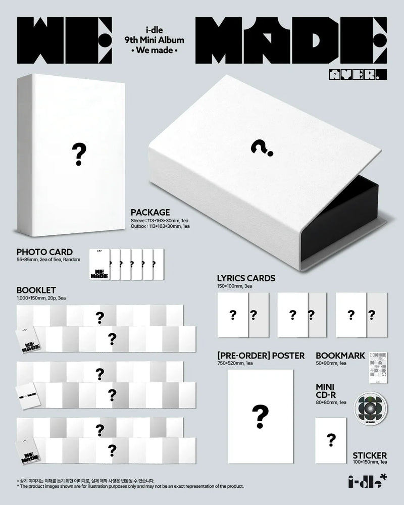 (PREORDER MID-LATE JULY) I-DLE - 9TH MINI ALBUM - WE MADE