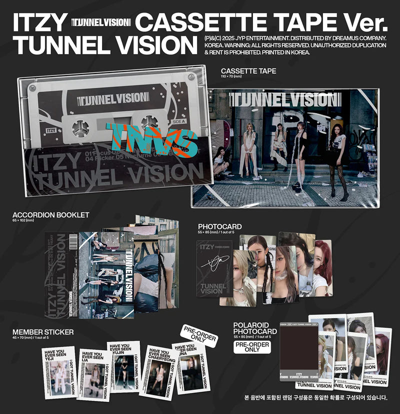 ITZY Album - TUNNEL VISION (Cassette Tape Ver.)