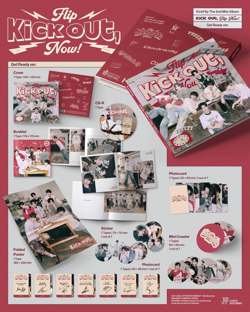 KICKFLIP - 2ND  MINI ALBUM - KICK OUT, FLIP NOW! (GET READY VER.)