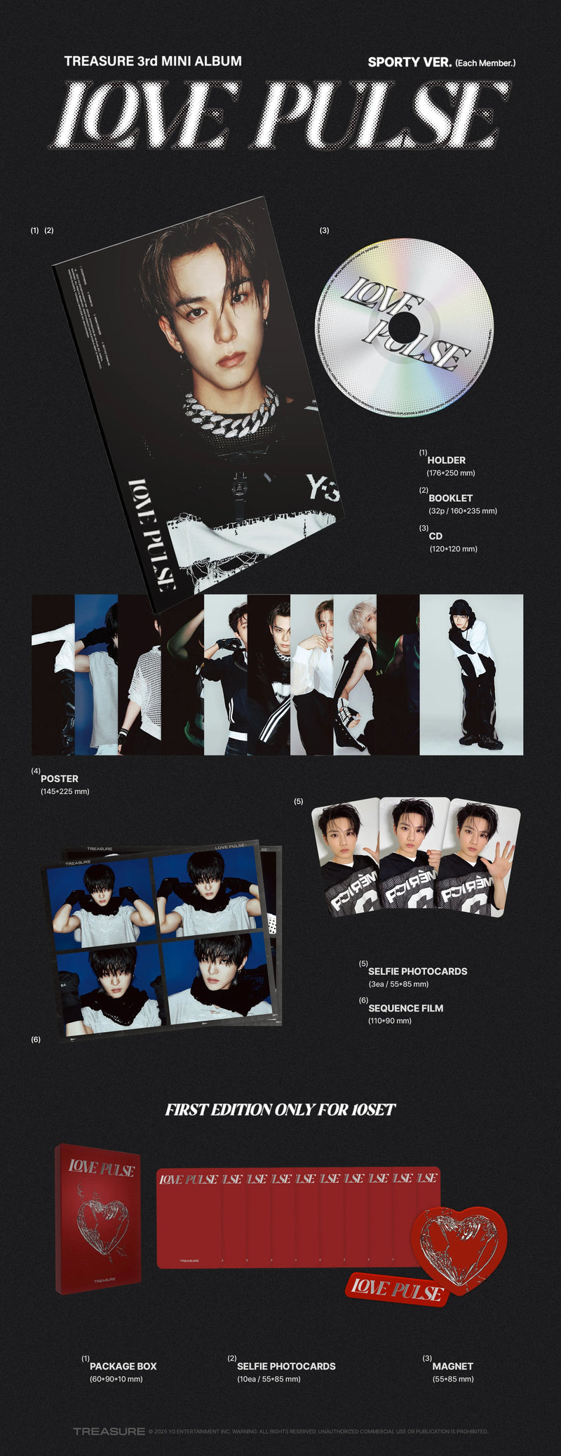 TREASURE - 3RD MINI ALBUM - LOVE PULSE (SPORTY VER.)