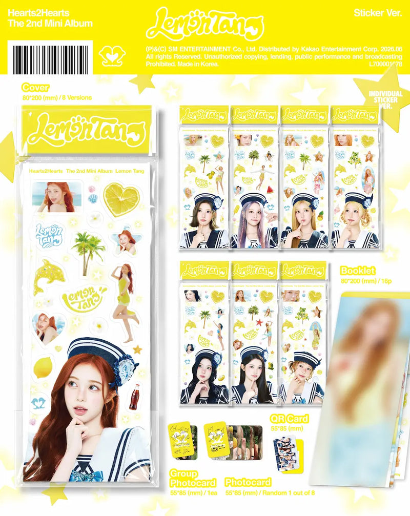 HEARTS2HEARTS - 2ND MINI ALBUM - LEMON TANG (STICKER VER.)