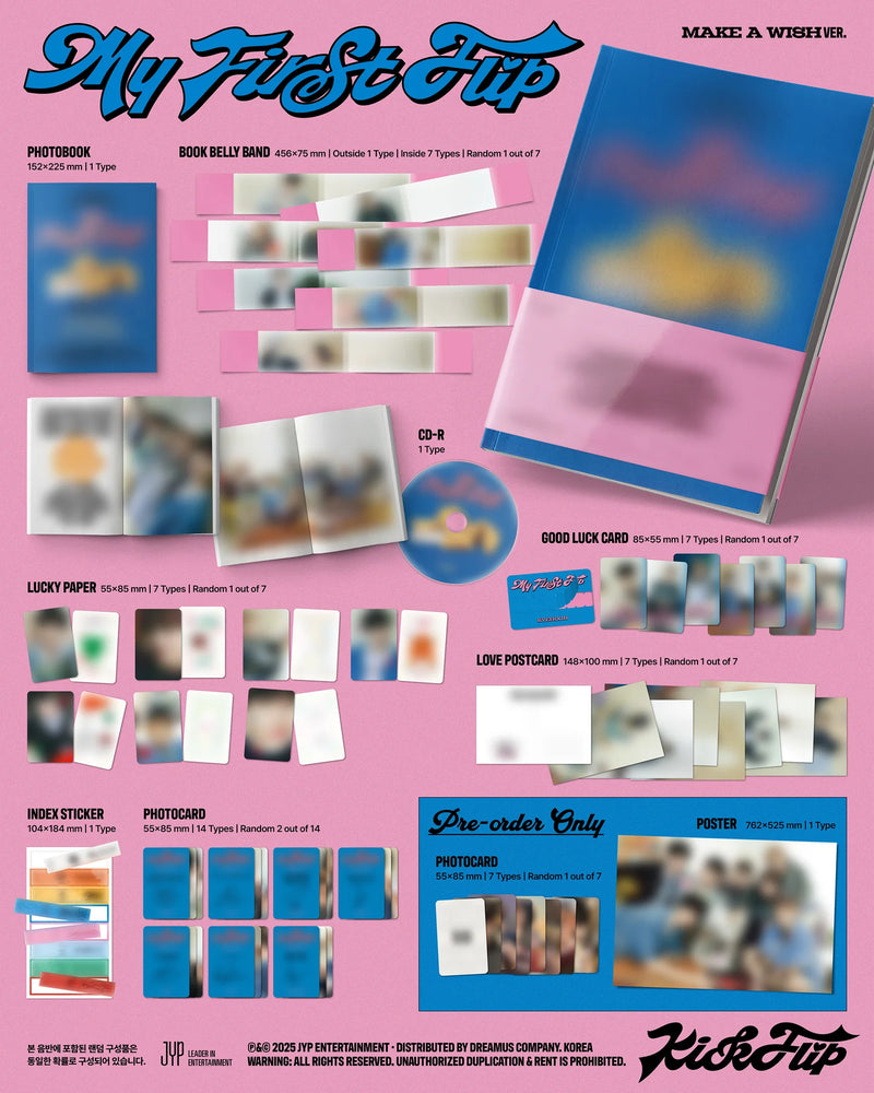(MAKESTAR EVENT) KICKFLIP - 3RD MINI ALBUM - MY FIRST FLIP (PHOTOBOOK RANDOM VER.)