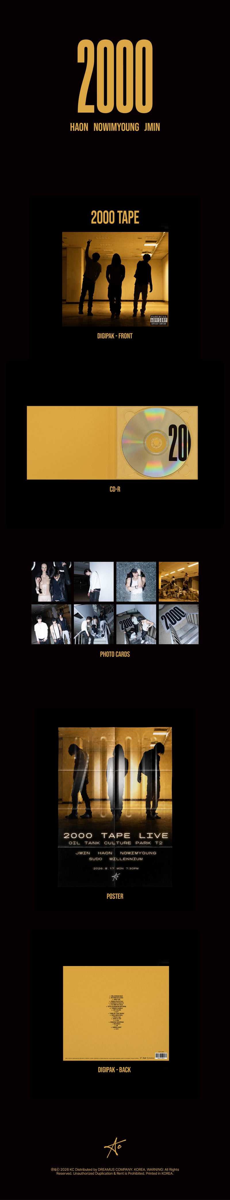 HAON, NOWIMYOUNG, JMIN Compilation Album '2000 TAPE'
