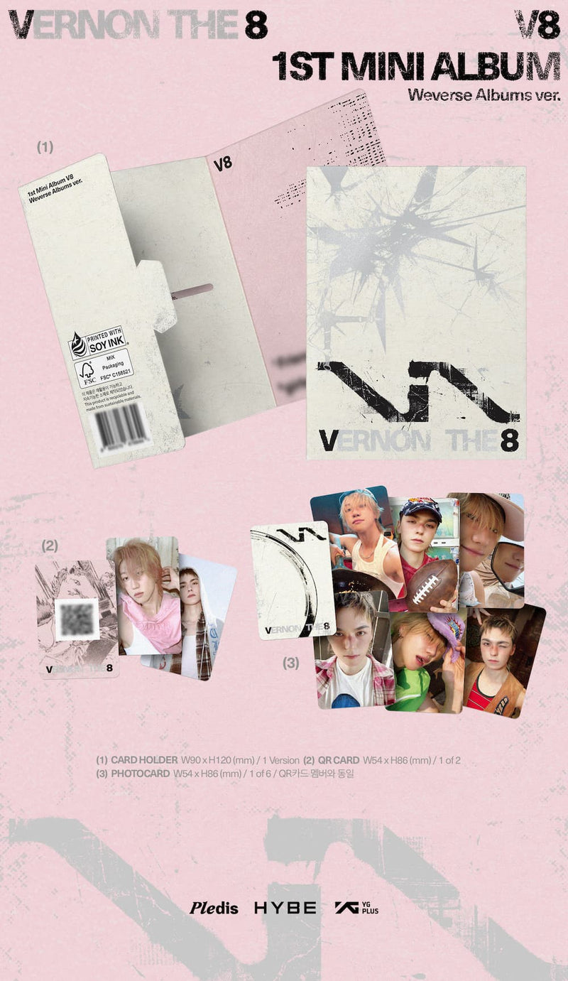 (PREORDER EARLY-MID JULY)  V8 (SEVENTEEN) - 1ST MINI ALBUM - V8 (WEVERSE ALBUM VER.)