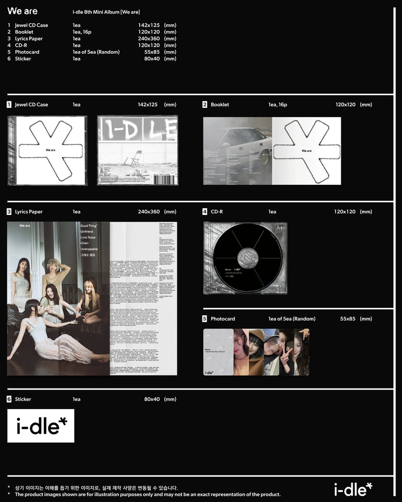 I-DLE - 8TH MINI ALBUM - WE ARE (SPECIAL JEWEL VER.)