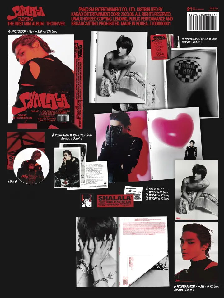 TAEYONG - NCT - 1ST MINI ALBUM - SHALALA (THORN VER.)
