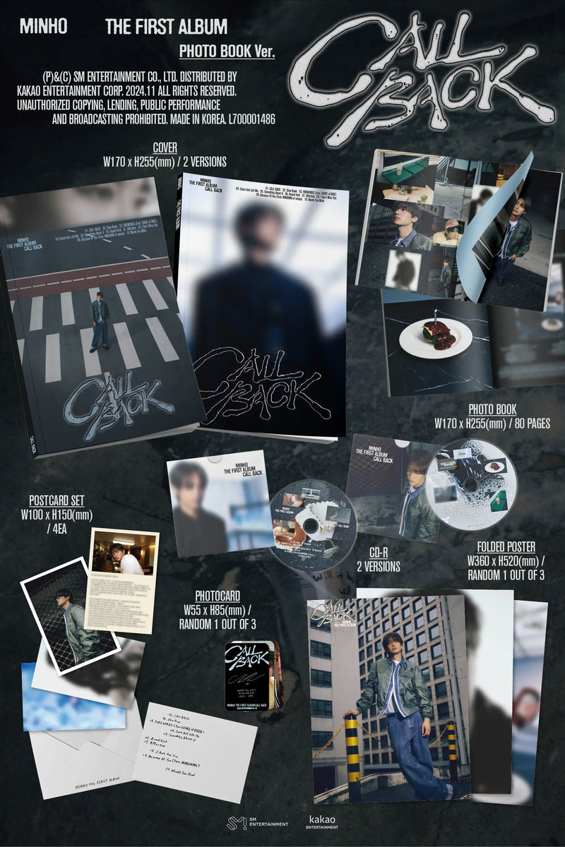 MINHO - 1ST ALBUM - CALL BACK (PHOTOBOOK VER.