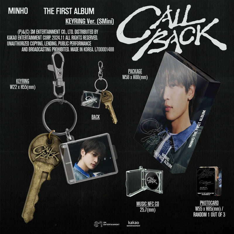 MINHO - 1ST ALBUM - CALL BACK (KEYRING VER.)