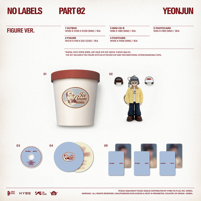 (PREORDER) YEONJUN (TXT) - NO LABELS: PART 02 (FIGURE VER.)