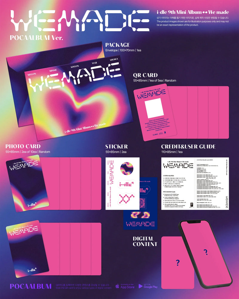 (PREORDER MID-LATE JULY) I-DLE - 9TH MINI ALBUM - WE MADE (POCA ALBUM)