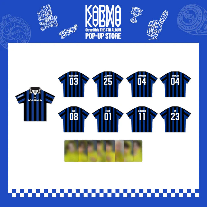 (PREORDER) STRAY KIDS - KARMA POPUP STORE - OFFICIAL MD - UNIFORM T-SHIRT