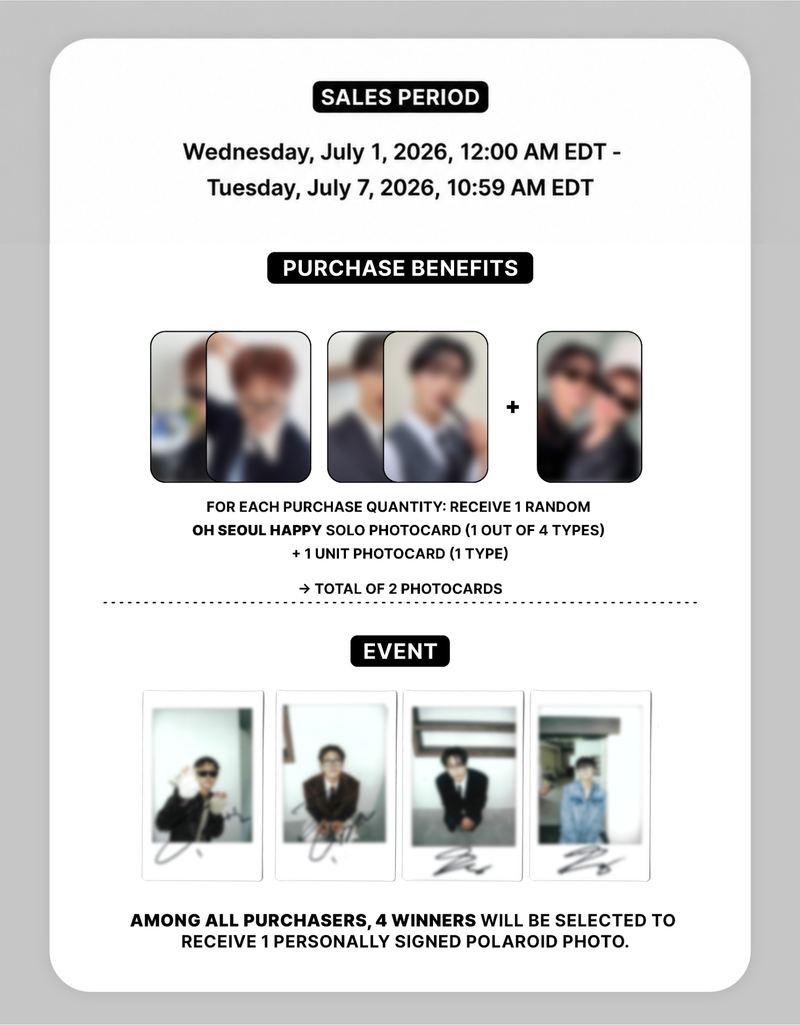 ATEEZ x YANAGIMEGANE Eyewear Pre-Order - Oh Seoul Happy US Exclusive