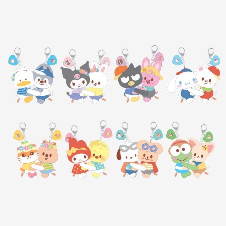 (PREORDER NOV-DEC) STRAY KIDS - SKZOO X SANRIO CHARACTERS - OFFICIAL MD  - HUG PLUSH KEYRING
