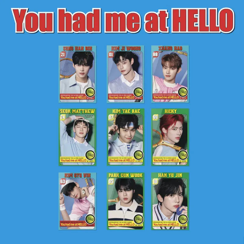 ZEROBASEONE - 3RD MINI ALBUM - YOU HAD ME AT HELLO (ZEROSE VER.) (RANDOM VER)