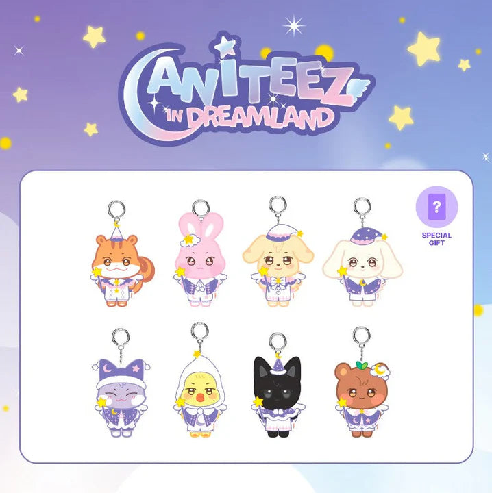 ATEEZ - ANITEEZ IN THE DREAMLAND - OFFICIAL MD - PLUSH KEYRING (GUARDIAN ANGEL)
