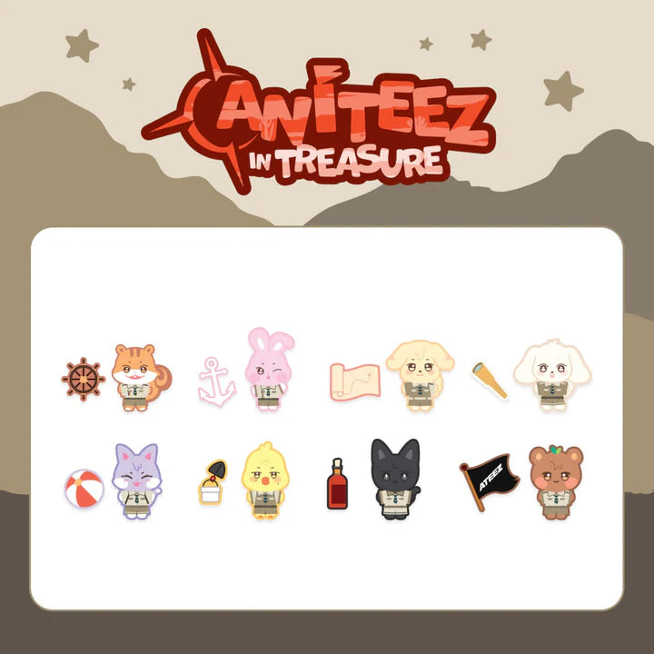 (PREORDER) ATEEZ - ANITEEZ IN TREASURE (STITCH WAPPEN SET)
