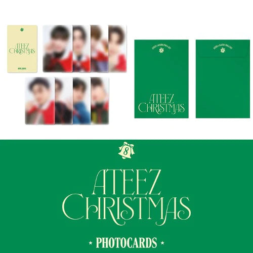 (PREORDER END OF DEC 2025) ATEEZ X KAURA WORLD - 2023 CHRISTMAS PHOTOCARD SET