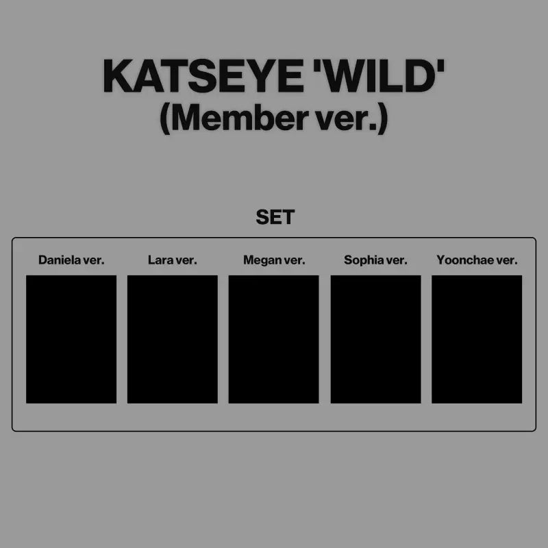 (PREORDER) KATSEYE - ALBUM - WILD (MEMBER VER.)