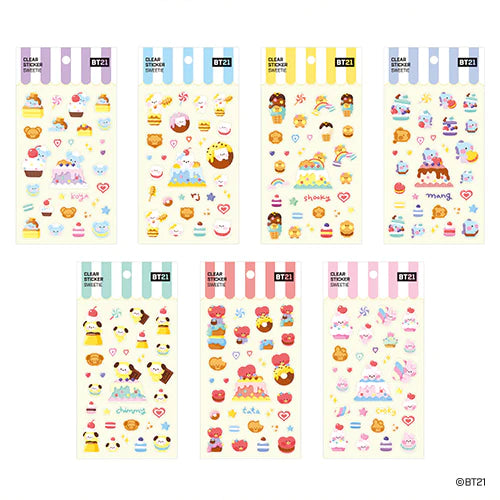 BT21 - MININI - CLEAR STICKER - SWEETIE