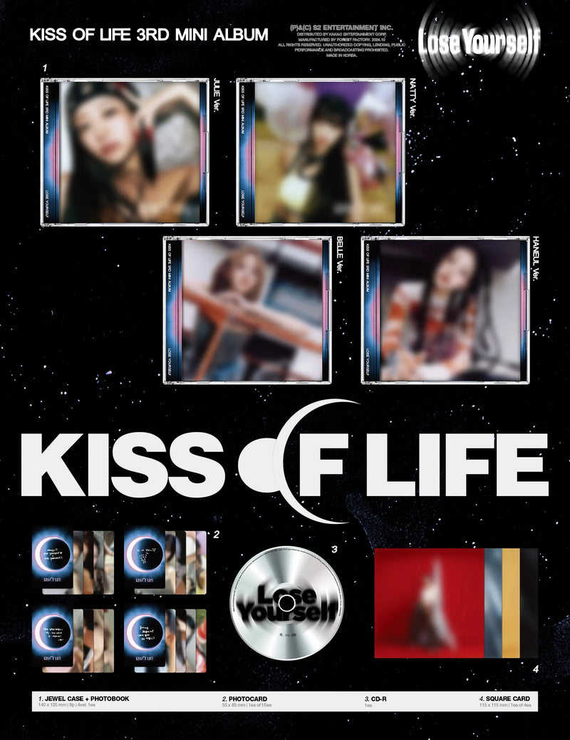 KISS OF LIFE - 3RD MINI ALBUM - LOSE YOURSELF (JEWEL CASE VER.)