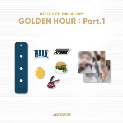 ATEEZ - OFFICIAL MD [GOLDEN HOUR : Part.1] - SILICONE CHARM KEYRING SET