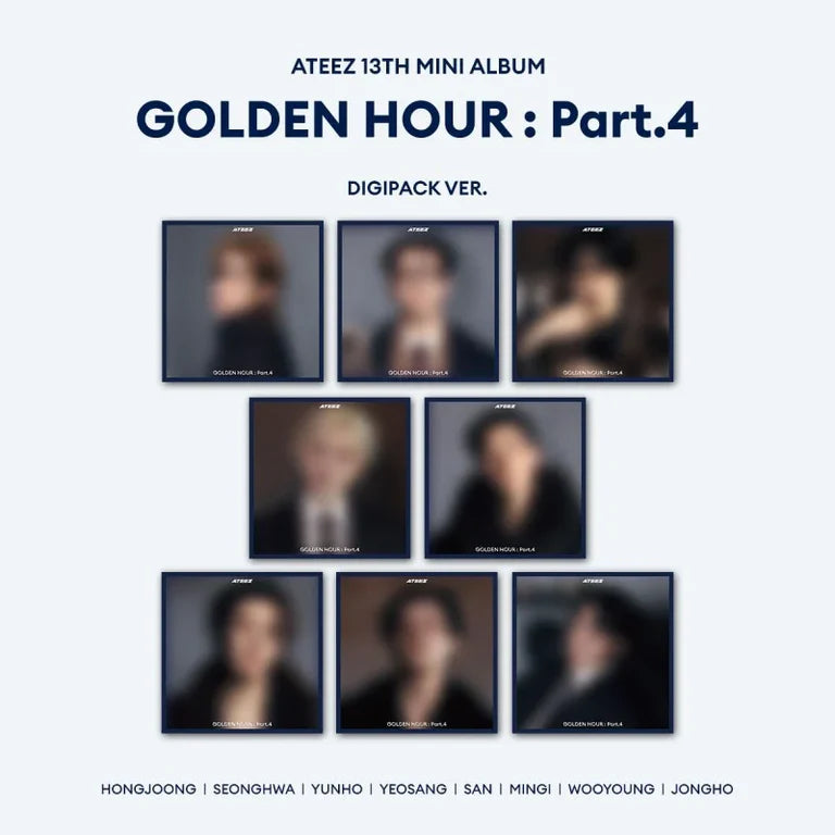(PREORDER) ATEEZ - 13TH MINI ALBUM - GOLDEN HOUR : PART. 4 (DIGIPACK VER.)