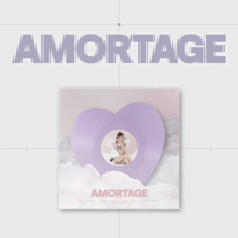 BLACKPINK - JISOO - MINI ALBUM - AMORTAGE (LP) (HEART VER.)